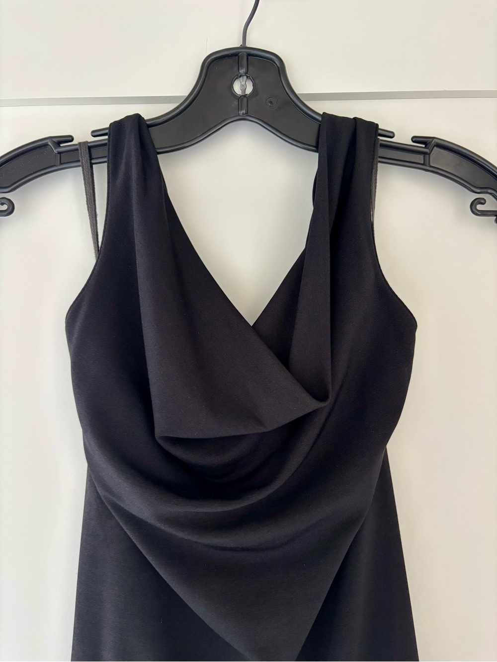 Black Draped Women's Dress